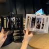 Resin Rotatable Photo Frame 3D Rotating Photocard Holder Multi-Purpose Transparent Tabletop Photo Frame Desktop Decoration