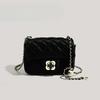 Pink Small Square Bag Women's Square Fat Bag One Shoulder Diagonal Straddle Bag