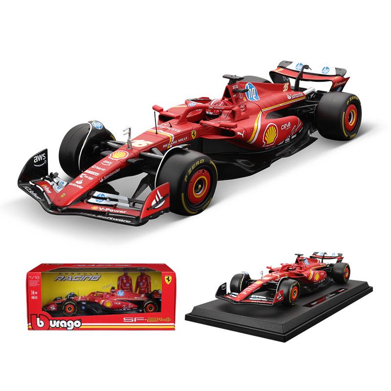 Bburago Ferrari SF24 1:18 Formula 1 Alloy Racing Car Model (2024)