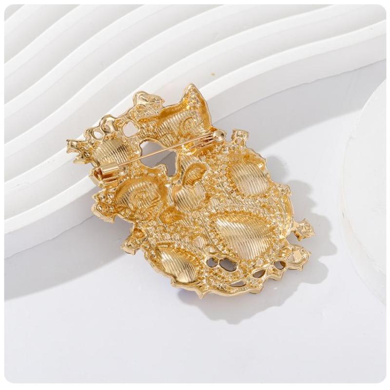 1Pcs Enamel Royal Style Charming Cat Pets Brooches Lovely 2 Cats Brooch Pins For Women'S Clothes Badge Gifts