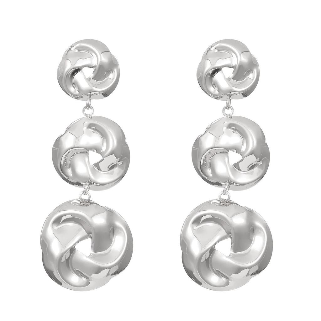 European & American Style Knot Jewelry Set: Women's Creative Necklace, Earrings, & Ring