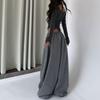 Damen Frühlings High Waist Koreanischer Stil Kordelzug Weite Hosen