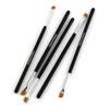 5Pcs Professionelle Schwarz Augenbraue Geneigt Flache Abgewinkelt Pinsel Make-Up-Tool Holz Pol Eyeliner Lidschatten Augenbraue Frauen Kosmetik