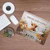 Highland Cows in Bathtubs 2025 Calendar, 2025 Animals Theme Hangable Calendar, Scottish Highland Cows Farm Calendar, Monthly Wall Calendar for Home