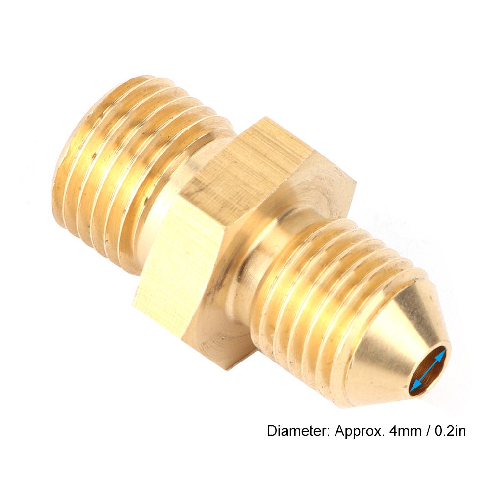 UNF Male To AN4 1 2 20 Male Brass Fitting Adapter Connector for Oil Water Gas 4mm   0.2in Hole