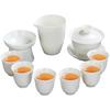 Shangqi Suet Jade Ceramic Travel Tea Set
