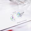Multicolor Crystals Ball Earrings Stud Earrings for Women Girls Sensitive Ears Vintge Ear Jewelry for Women Girl Gift
