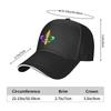 Purple Green and Gold FleurdeLis Symbol Baseball Cap Hip Hop fashionable designer cap Cosplay Womens 2025 Mens
