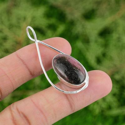 Thanks Giving Day Deal 925 Silver Natural Rhodonite Trendy Daughter Boho Pendant