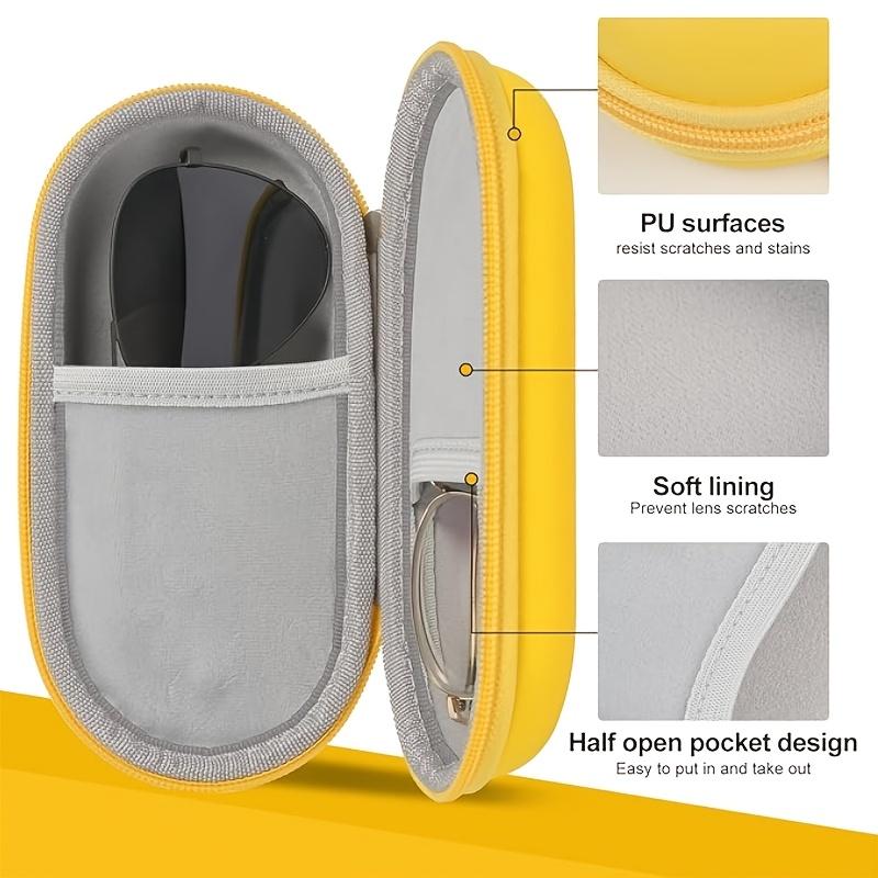 Portable Dual Glasses Storage Box, Sturdy Hard Shell Double Eyeglasses Case, Minimalist Shockproof Sunglasses Holder