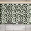6 Pcs Flower Wall Panel , Green and White Faux Rose Backdrop, Artificial Flower Decor for Wedding Arch, Party Decor, Photo Booth