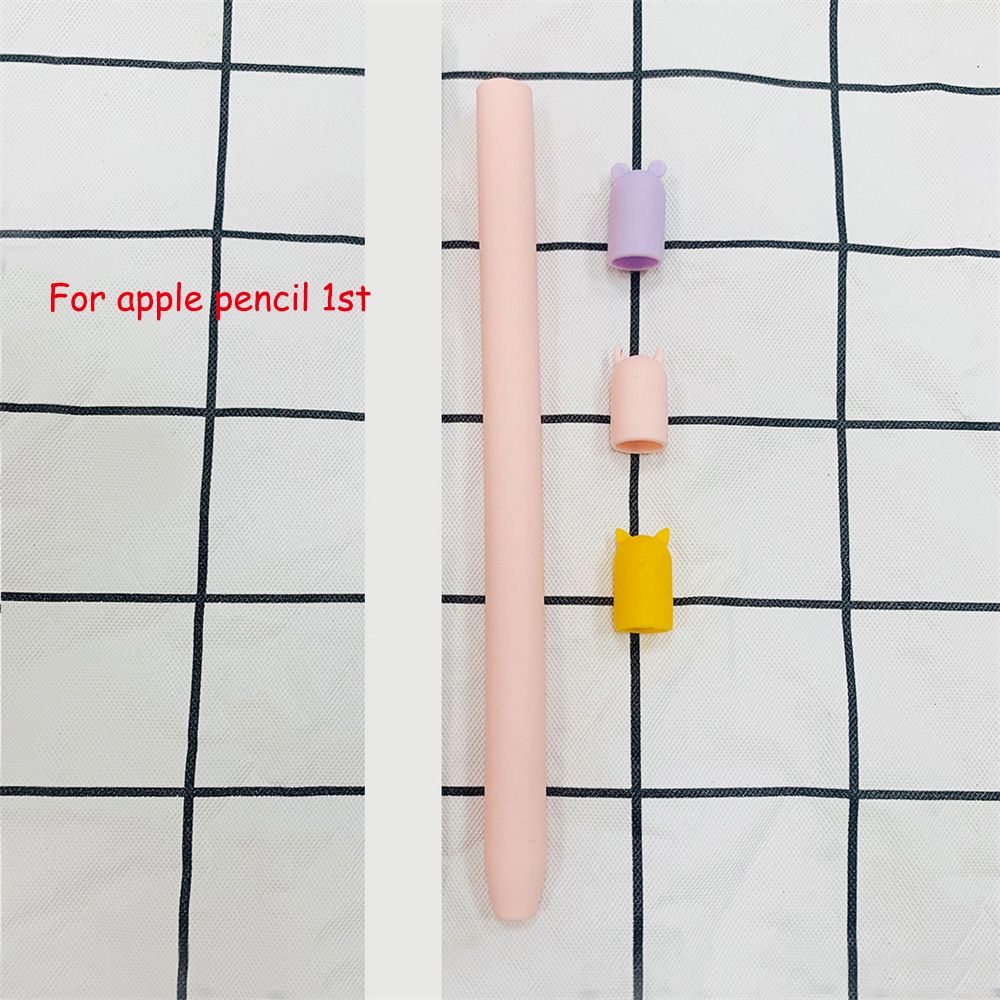 

Нескользящий силиконовый чехол для карандаша, чехол против царапин, чехол для стилуса, защитный чехол для чехла Apple Pencil pink-For apple pencil 1st