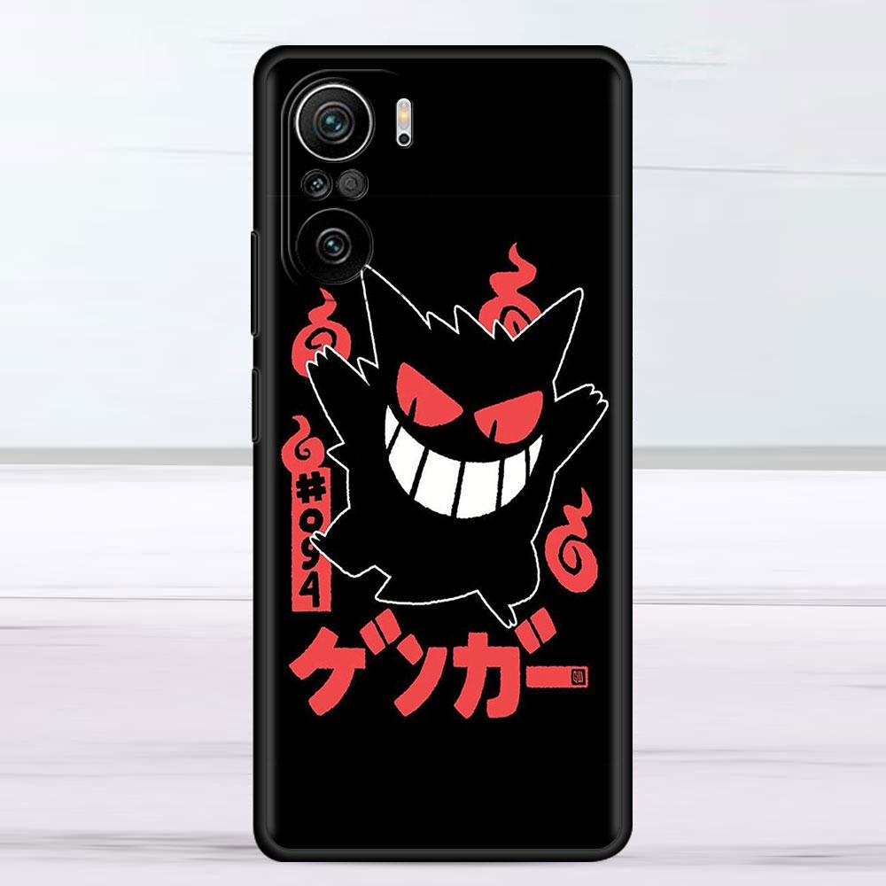 Fall Für Xiaomi Redmi Hinweis 111 9S 10 9 8 7 9A 9C 9i K40 8T 10C 9T K50 Silikon Telefon Shell Japan Anime Pokemon Gengar