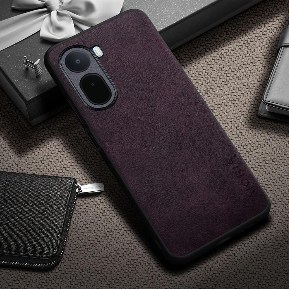 Phone Case: Luxury Retro Synthetic Leather Phone Case for Xiaomi Redmi A7 Pro A5 A3 4G Matte Soft Bumper Hard Back Cover Fashion Protective Case