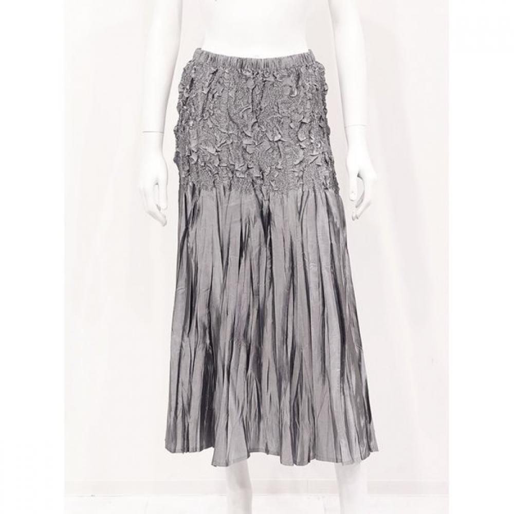 Specchio Rose Pleated Woven Long Skirt 441 244 09