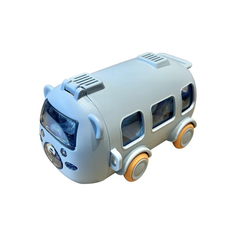 Bus, Car, Children's Plastic Cup, Straw Cup, Portable Food Grade High Temperature Resistant Water Cup