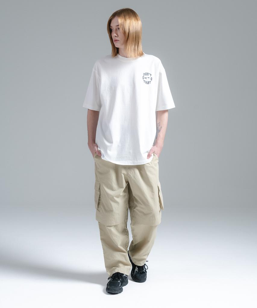 CANVARTS Don'T Do That Graphic Short Sleeve T-Shirt (White)