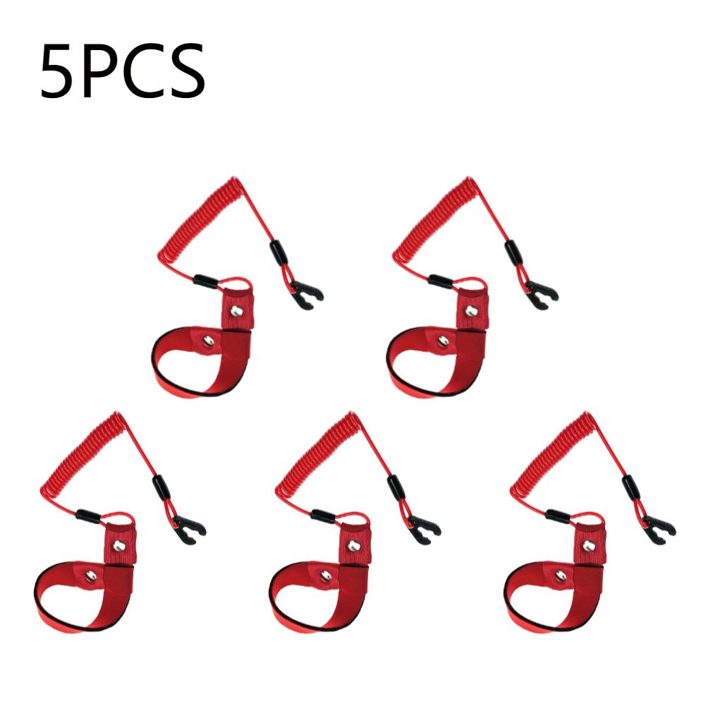 1-10pcs Marine Outboard Engine Boat Motor Kill Stop Switch Reminder Rope Engine Motor Kill Stop Switch Safety Lanyard for Yamaha