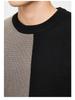 WOOG2005 Men's Color Block Patchwork Round Neck Sweater - 2025 Autumn/Winter Loose Casual Knitwear