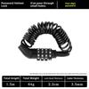 Anti-Theft 4-Digit Combination Lock Steel Cable Chain Bicycle Security Accessory With Password Protection Bike Safety
