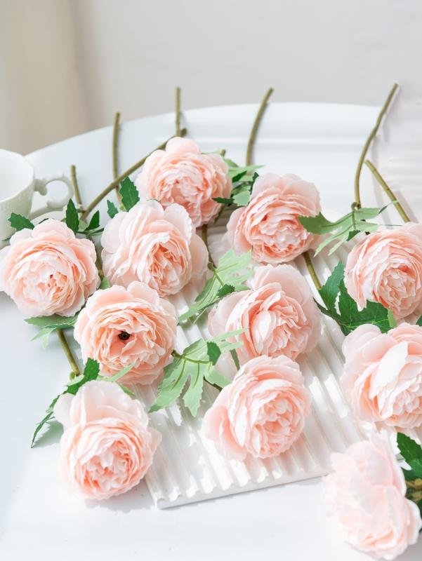5/10pcs Artificial Flowers Silk Peony Wedding Bridal Bouquet Outdoor Garden Home Living Room Table Decora DIY Gifts Vase Wreath