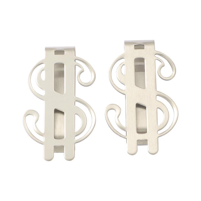 Stainless Steel Dollar Sign Money Clip & Bookmark – Creative and Practical Gift Card Holder
