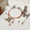 Ornamente Casă de Păpuși, Masă și Scaun Miniaturale pentru Sufragerie Kit Model Scenă DIY, Accesorii Decor Casă de Păpuși pentru Recuzită Foto, Cadou pentru Colecționari
