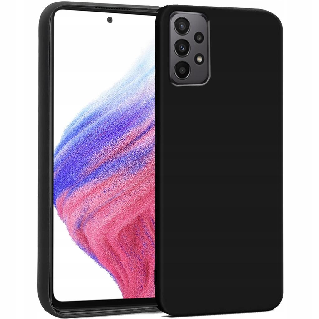 Case for SAMSUNG GALAXY A53 5G Matte Black Silicone Slim + GLASS