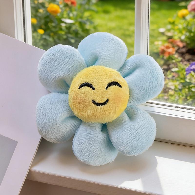 Sunflower Plush Toys 8Cm Sunflower Stuffed Keychain Hairpin Corsage Adorably Girls Accessories Backpack Pendant Birthday Gifts