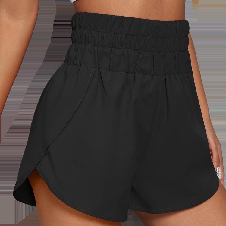 Women High Waist Elastic Sports Shorts 2022 Spring Summer