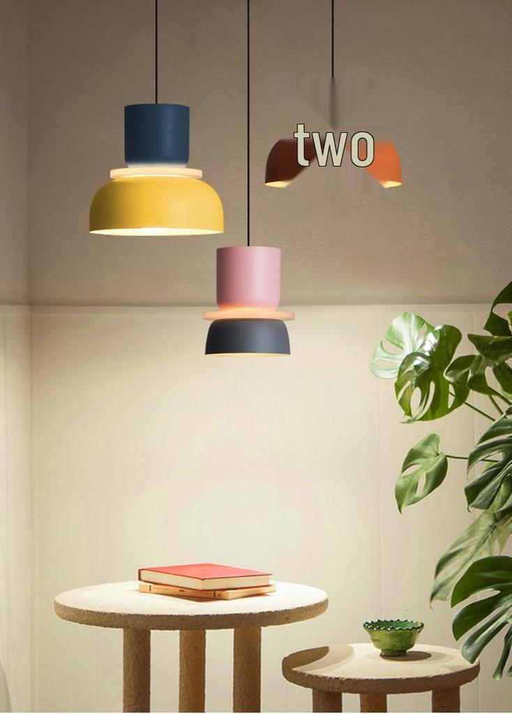 Nordic Macaron Acrylic Chandelier for Living Room and Dining Areas