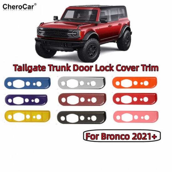 Interior Tailgate Trunk Door Lock Panel Cover Trim Accessories For Ford Bronco