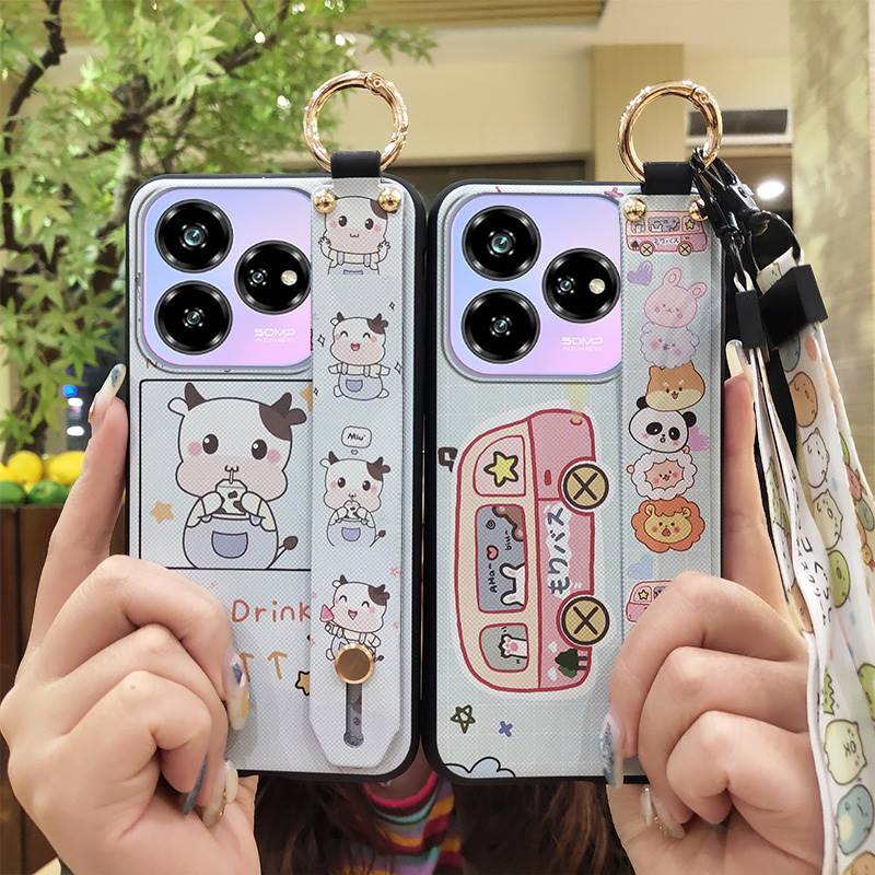 Cute Anti-dust Phone Case For ZTE Blade V60 Design/Axon 60 Lite Soft case Fashion Design Protective Waterproof Lanyard