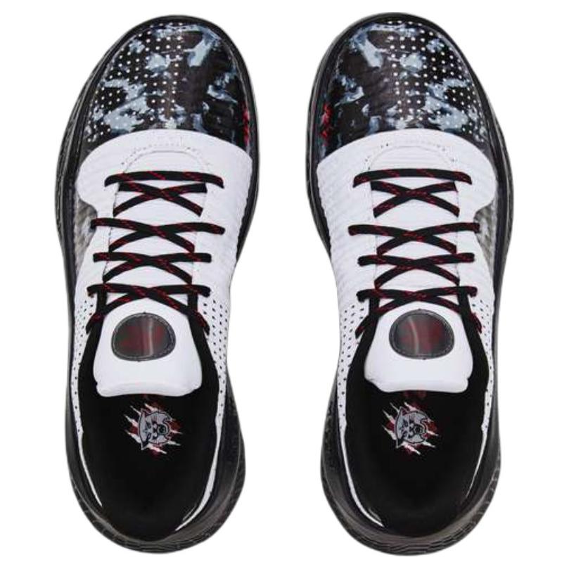 Curry Brand Curry 4 Low FloTro Davidson Мужские кроссовки Черный Белый Красный — фото 4