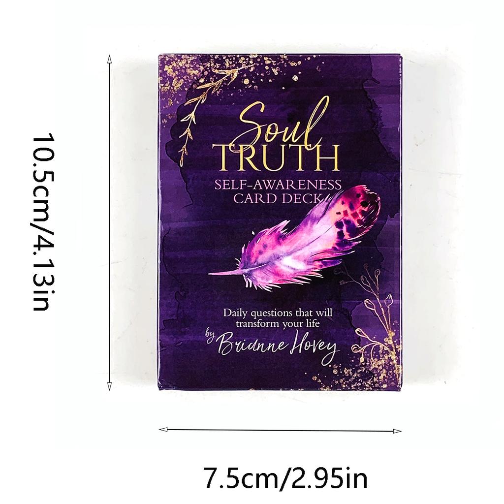 Soul Truth Self-Awareness Oracle Cards Deck Daily Questions That Will Transform Your Life Cards,Halloween and Christmas Gifts