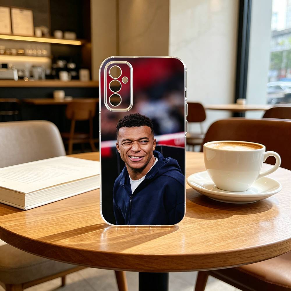 F-Fußballstar MbappeS-S Handyhülle Transparentes Silikon Weich Für SamsungA10,12,20,21S,30,31,40,50,51,52,70,71
