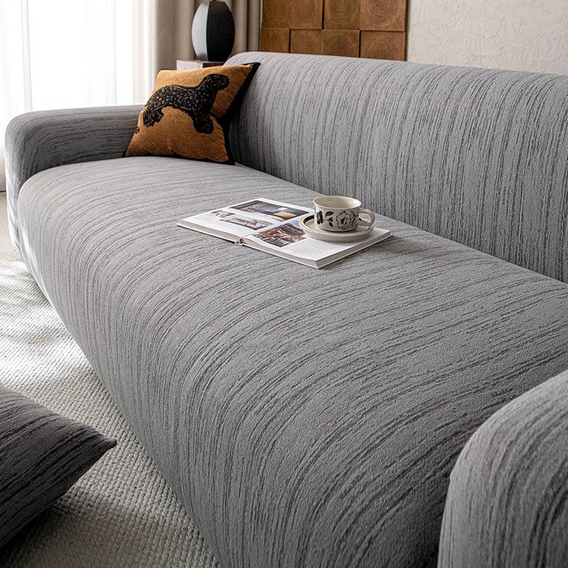 New Solid color Chenille Full Cover Sofa Cover Dust Proof and Stain Proof Integrated Protective Cover All Season Universal Anti Slip Seat Cushion
