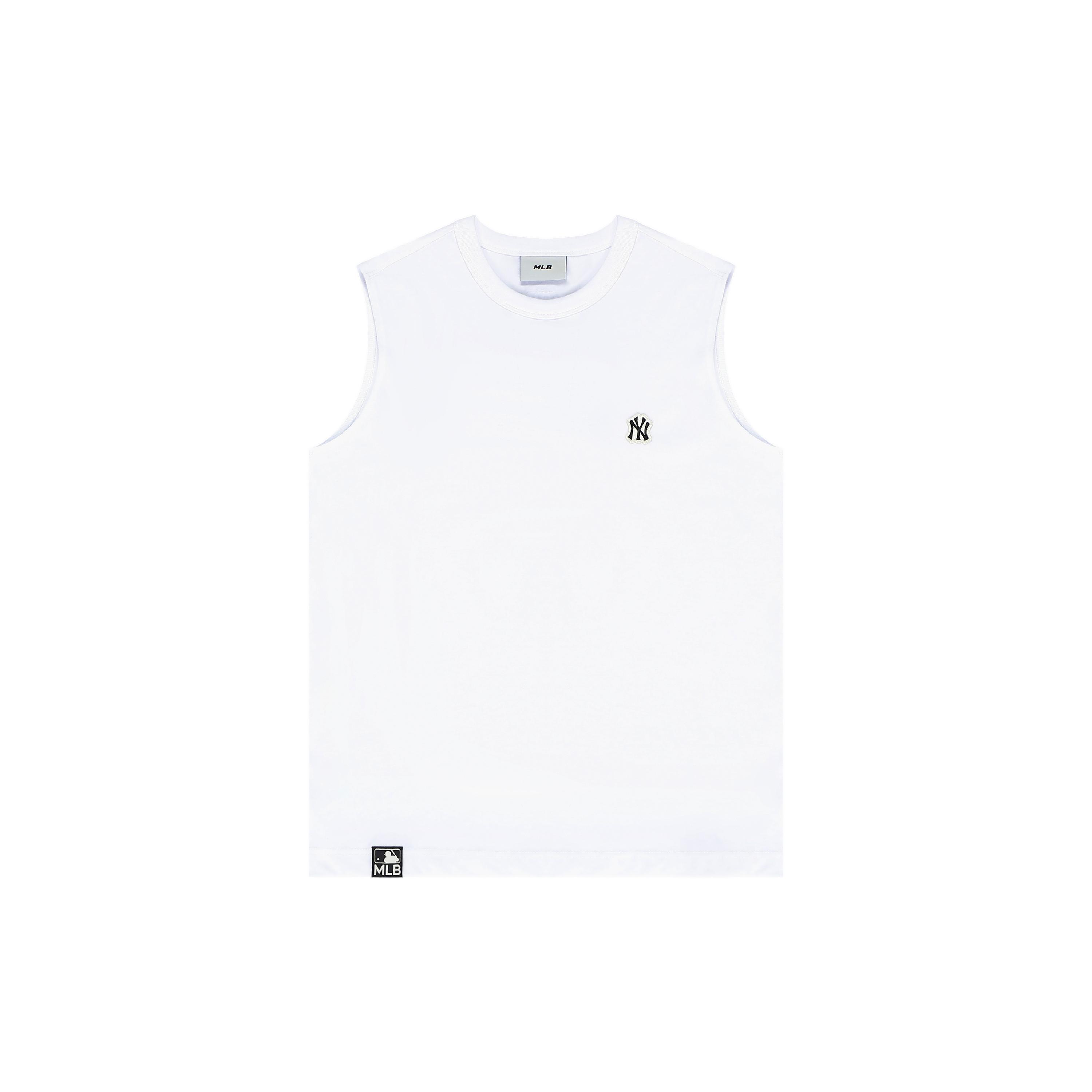 MLB Base Logo Tank Top Unisex White 3ATK01023-50WHS S