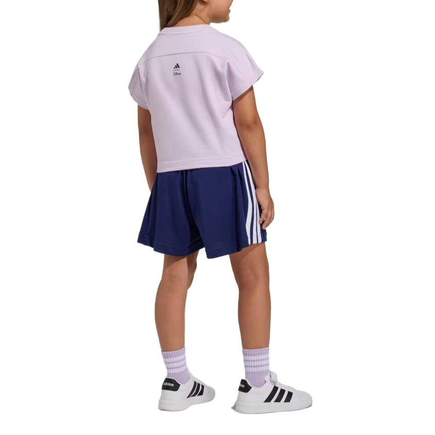 adidas X Disney Collaboration Casual Sports Set Frozen Knitted Soft Mid-Rise 2-Piece Kids Sets JZ3578