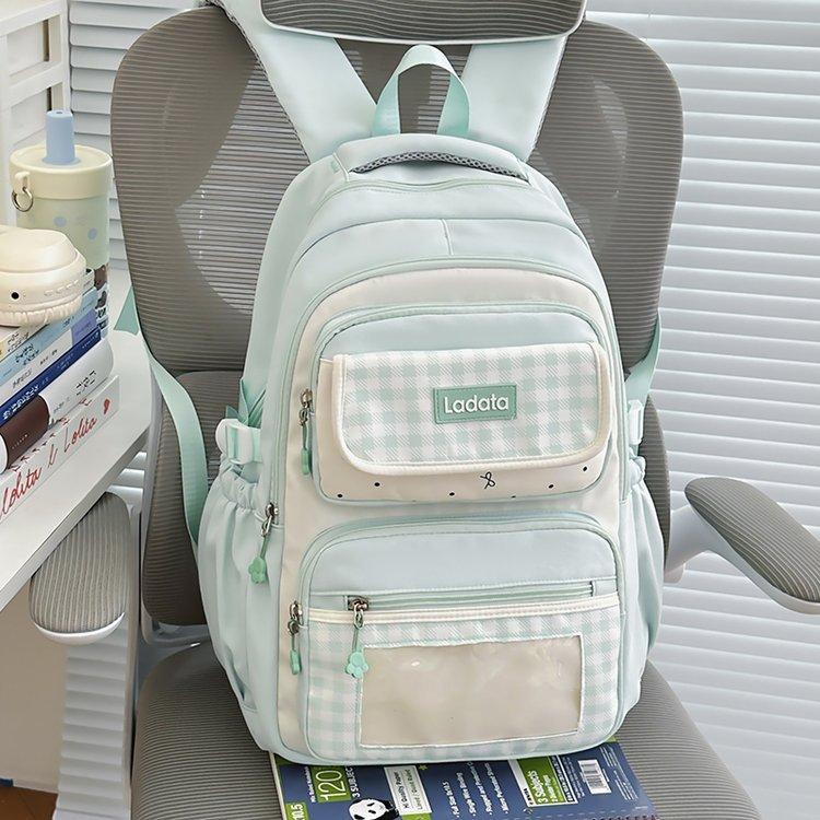Schoolbag new schoolbag female junior high school students high value ins cute Korean dopamine primary school students large capacity backpack