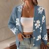 Winter Women's Fashion Loose Knit Cardigan Coat Long Sleeve Temperament