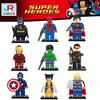 Superhero Building Blocks Toy Set With Iron Man Captain America Wolverine Spider-man And More!