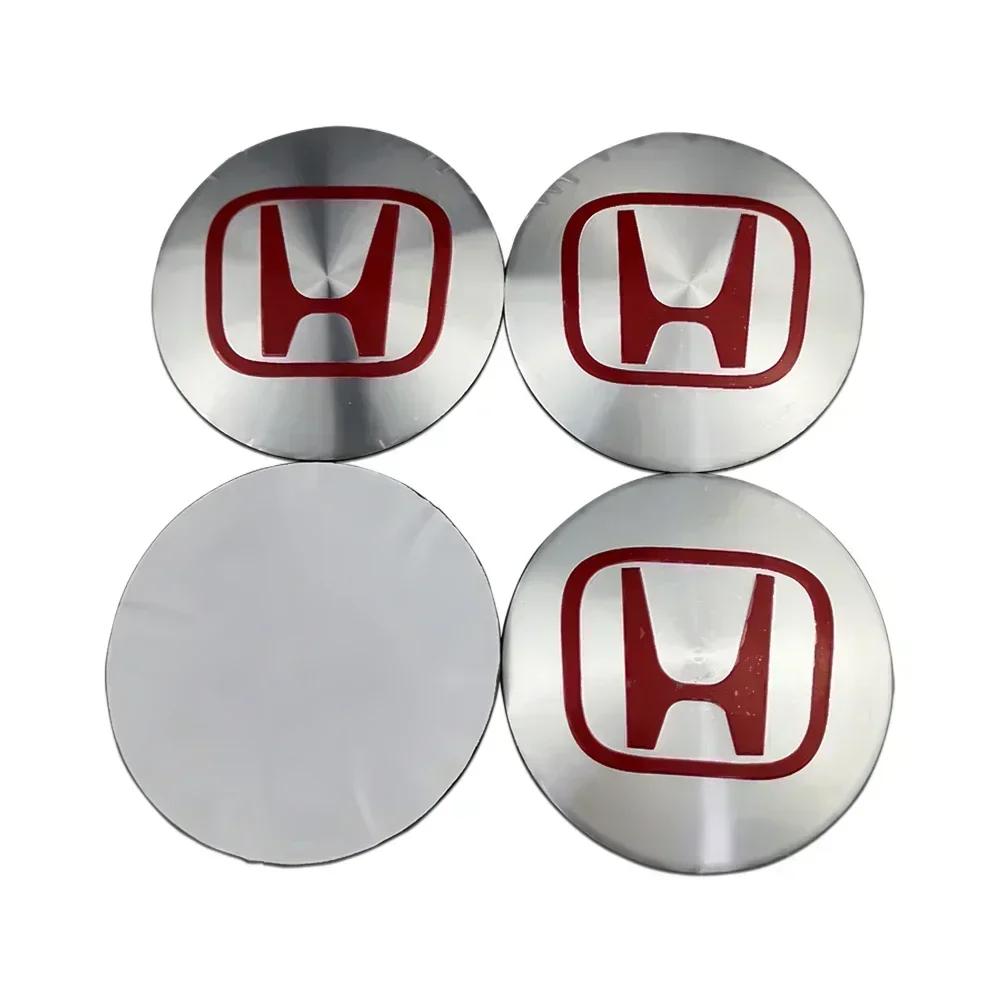 56MM Car Wheel Rim Center Hub Caps Stickers for Honda Civic Fit Jazz Accord 10th 8th CRV HRV City Odyssey Passport Pilot fv0  Vezel
