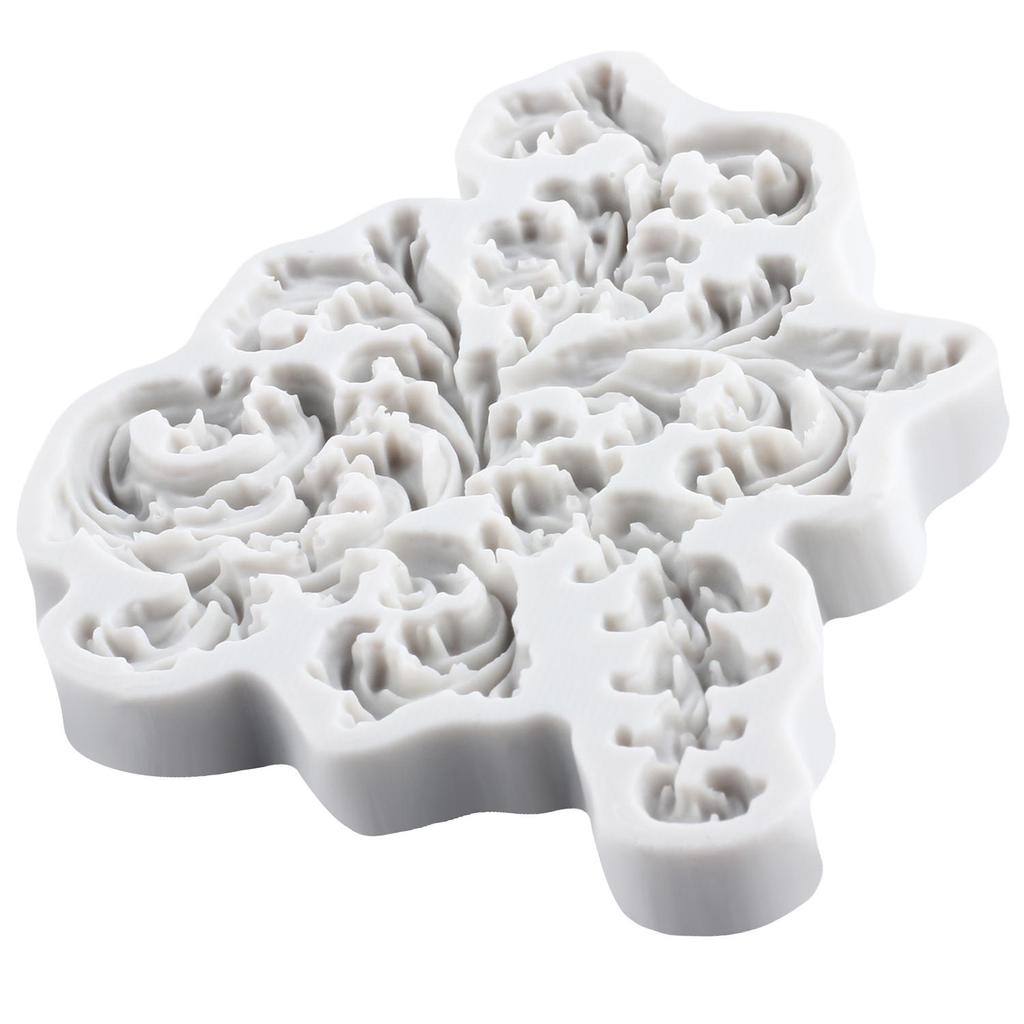 Baroque Silicone Mold Flower Lace Fondant Molds Cake Decorating Tools Cupcake Topper Candy Sugar Craft Gum Paste Polymer Clay