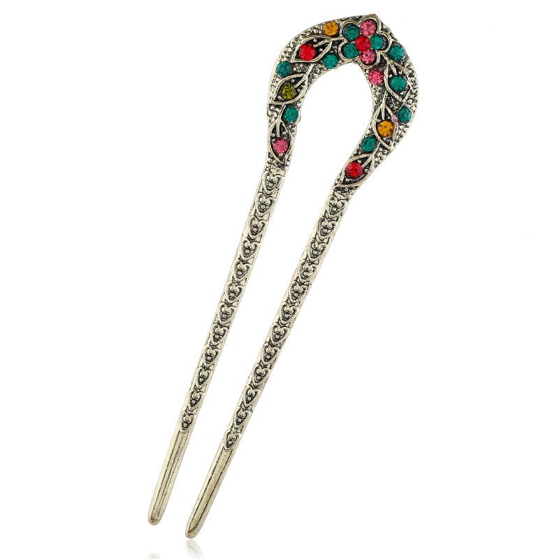 Classical and Simple Cheongsam U-shaped Hairpin, Daily Versatile Retro Hairpin, Disc Hairpin, Ancient Hanfu Hair Accessories for Women