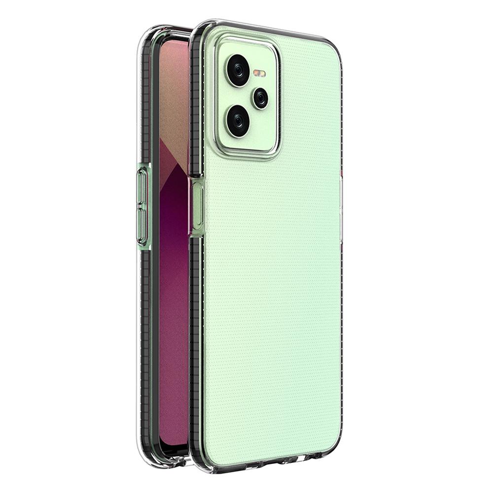 Realme C35 Black Silicone Protective Case with Frame by Hurtel