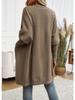 Diyun Women's Batwing Sleeve Cardigan - Autumn/Winter 2024 Collection, Solid Color Sweater Coat