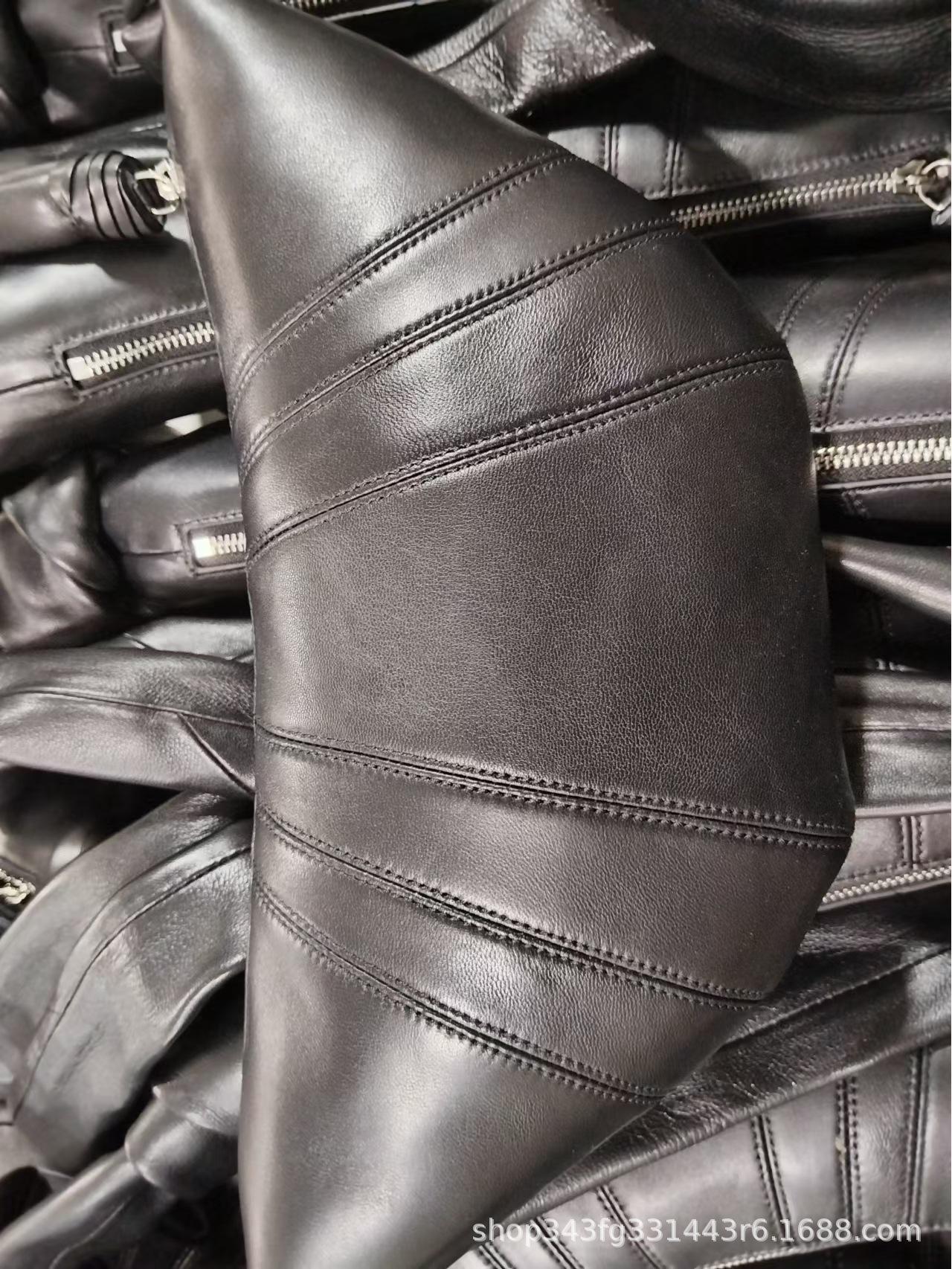 Сумка-круассан из натуральной овчины: Легкая роскошная маленькая сумка-пельмень через плечо для мужчин и женщин