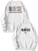 European Front & Back Print Nurse Inspire Love Heal Women's Versatile Hoodie