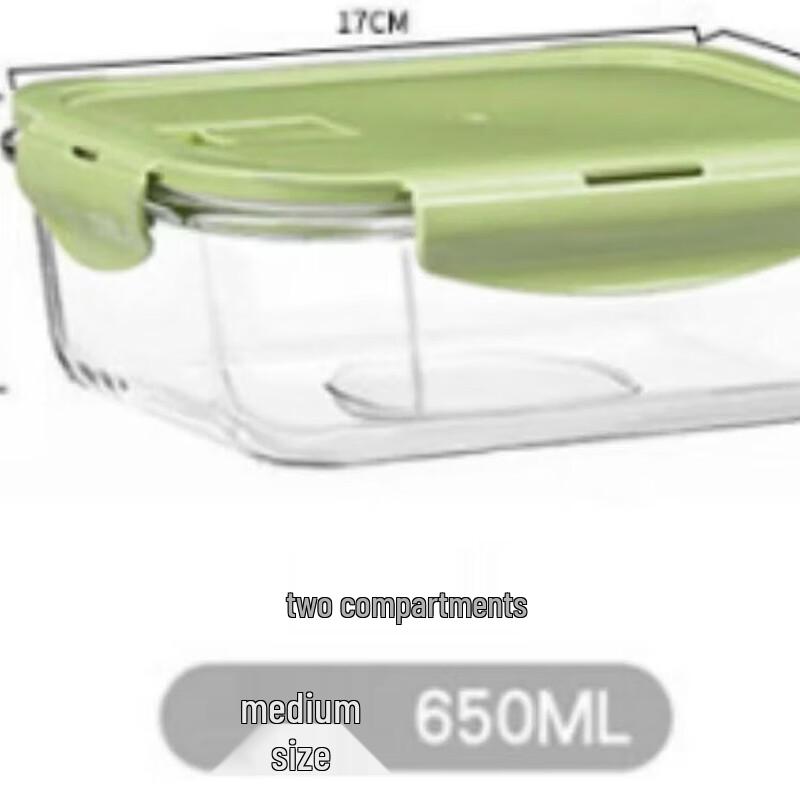 

ZISIZ Rectangular Glass Food Storage Containers (2-Piece Set)